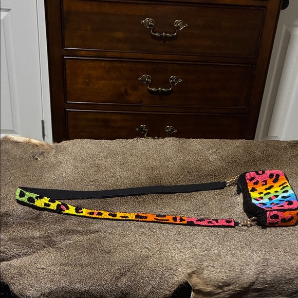 Colorful Beaded Crossbody Bag - Picture 2 of 5